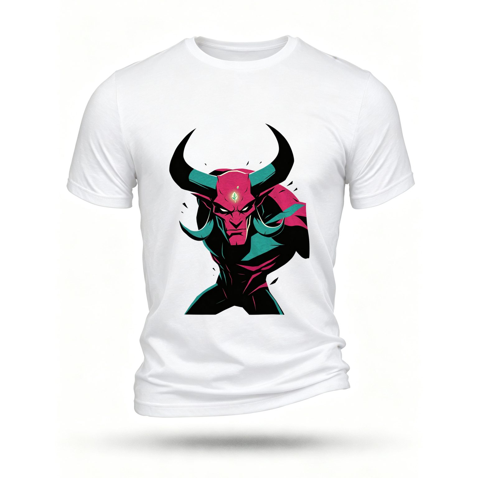 White T-shirt, front print
