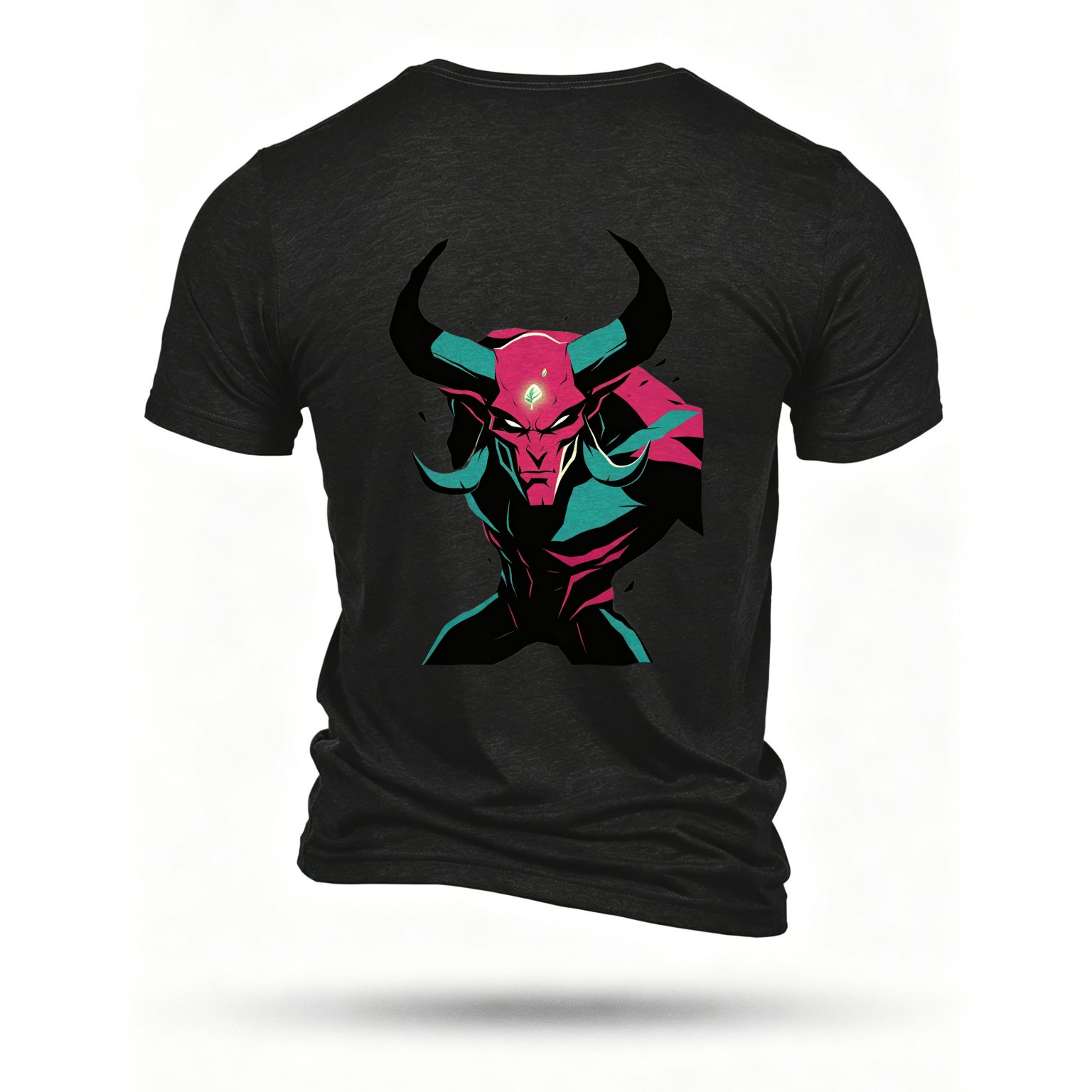 Black T-shirt, back print