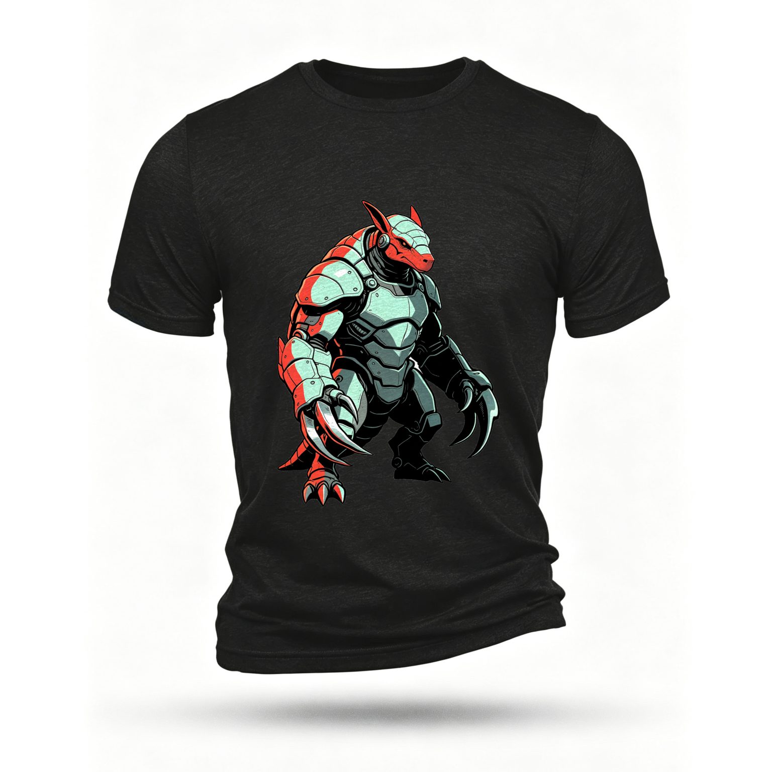 Black T-shirt, front print