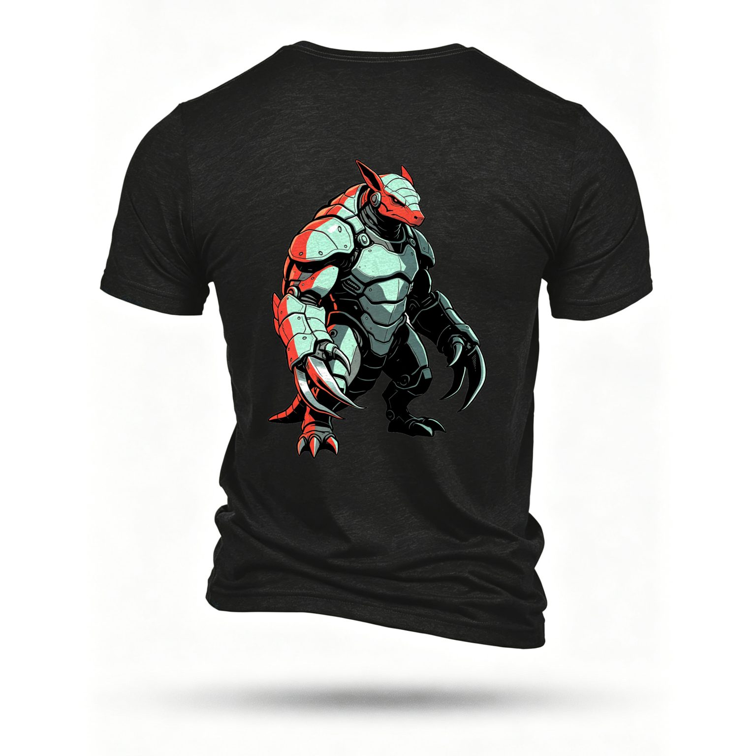 Black T-shirt, back print