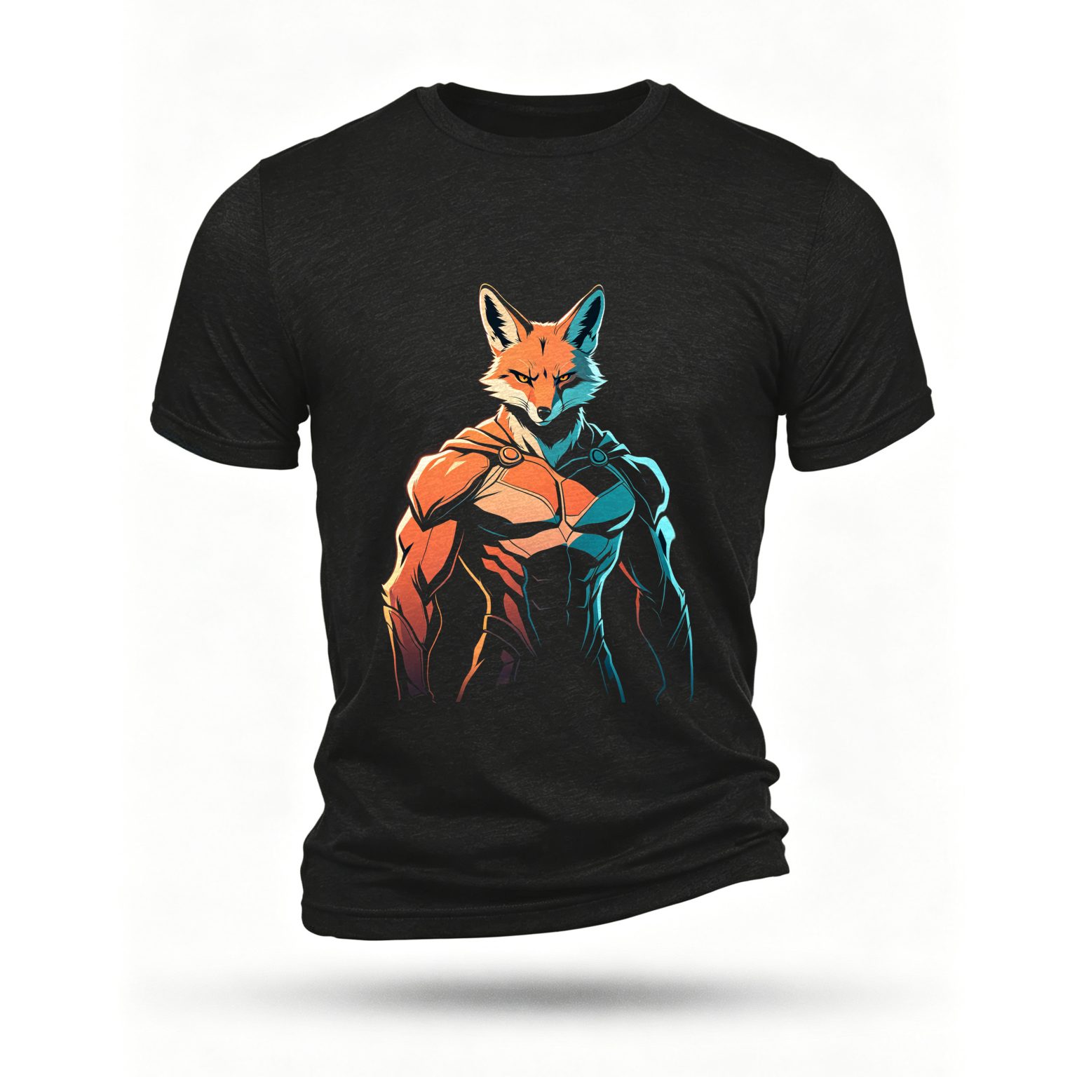 Black T-shirt, front print