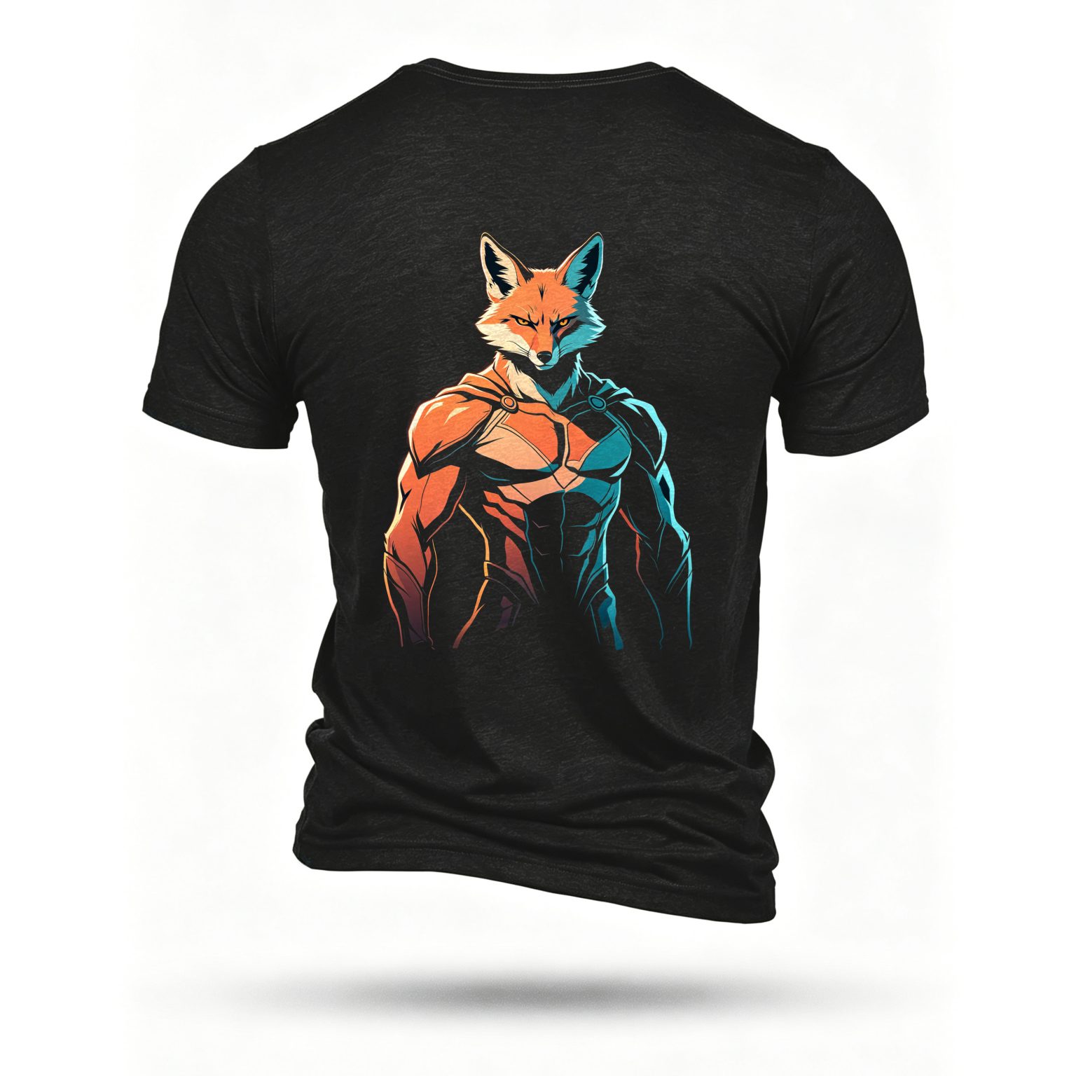 Black T-shirt, back print