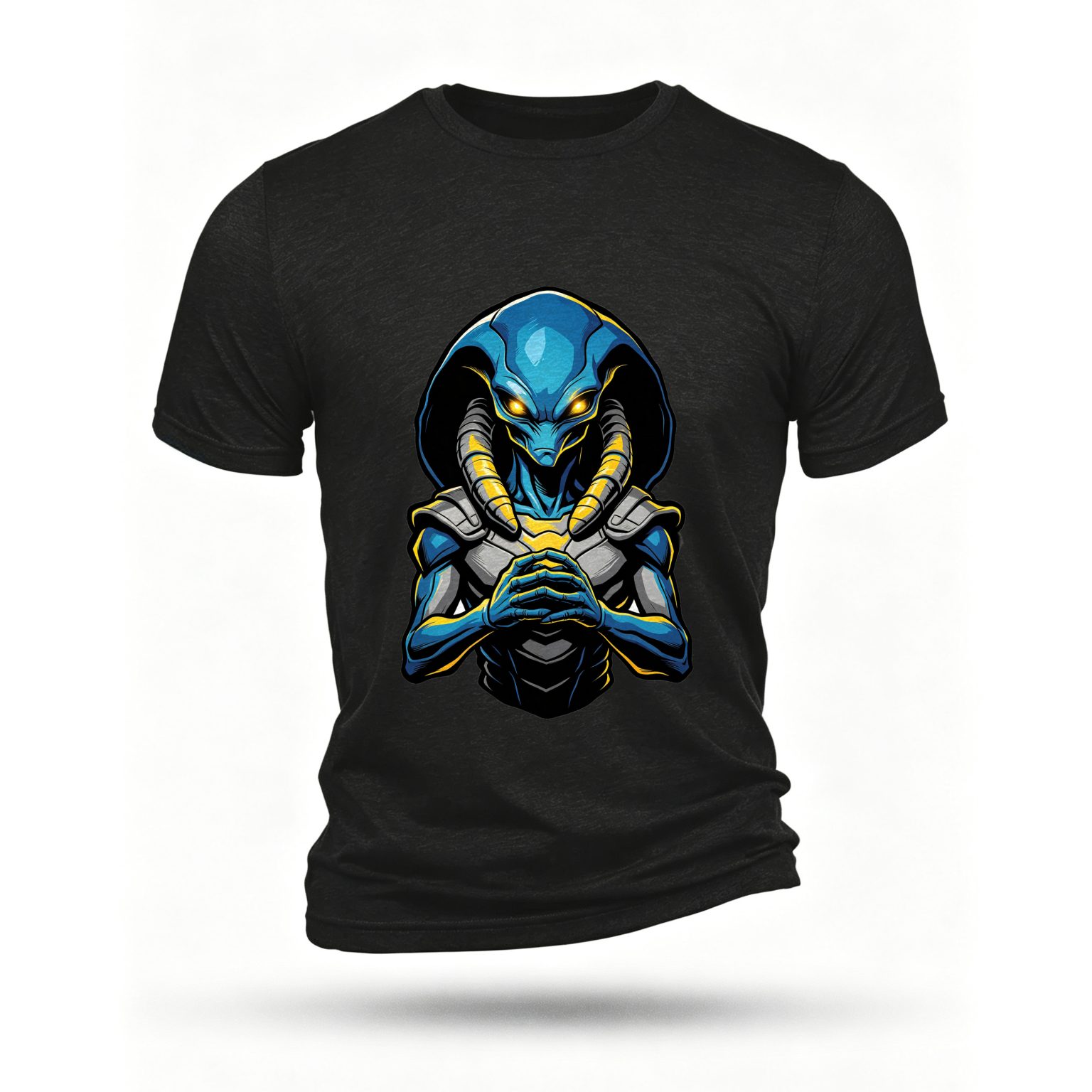 Black T-shirt, front print