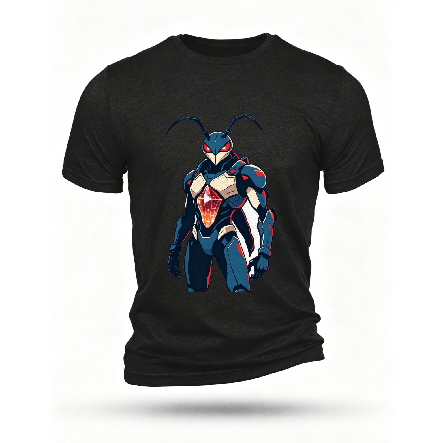 Black T-shirt, front print