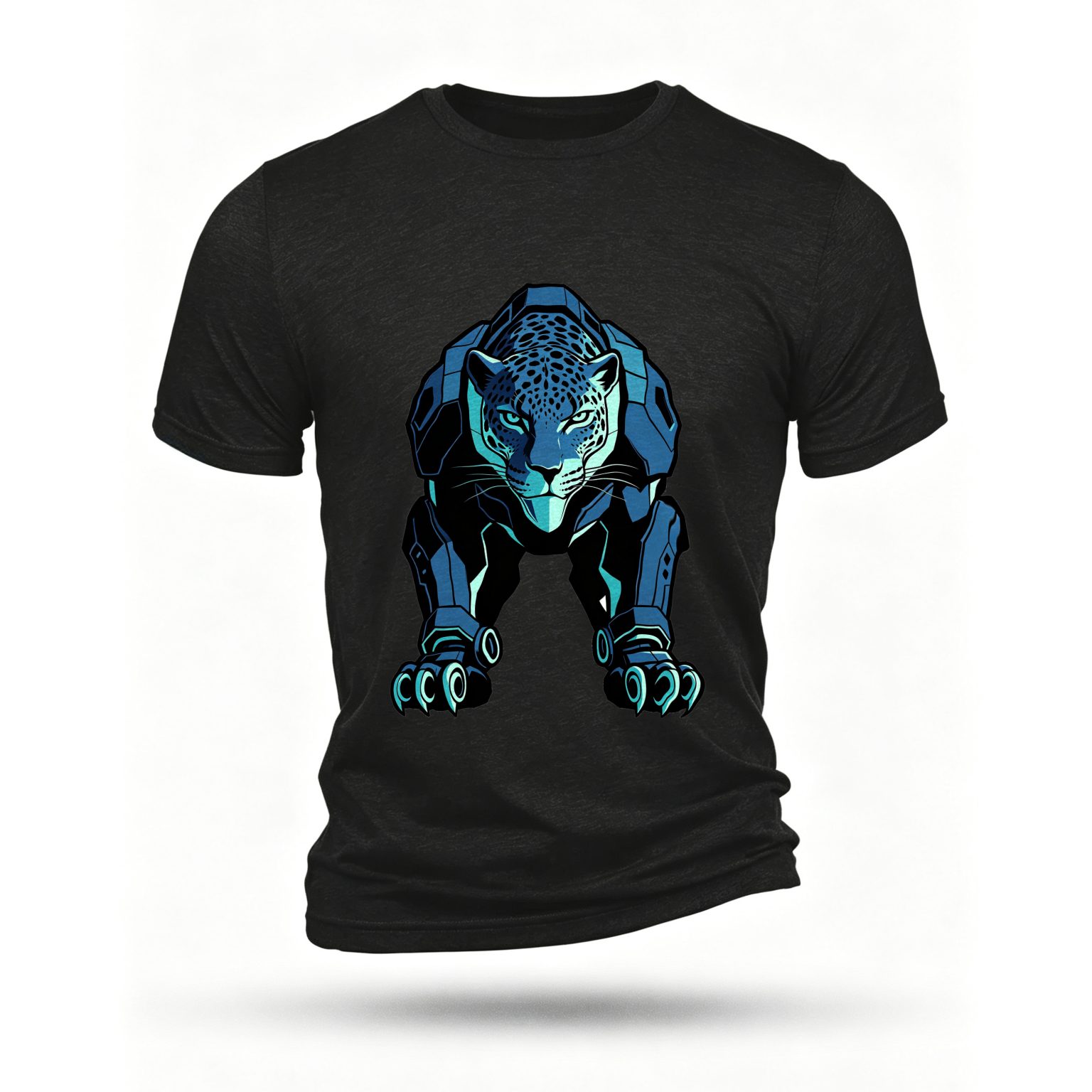 Black T-shirt, front print