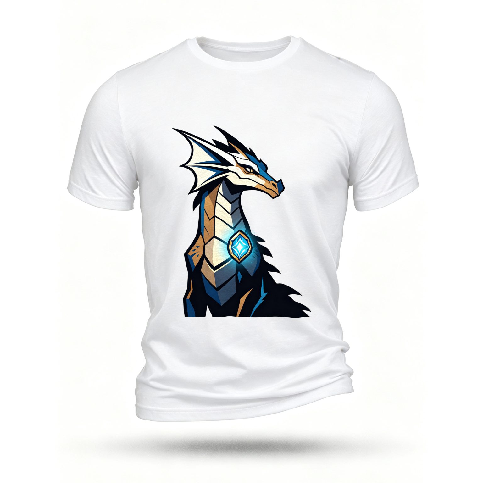 White T-shirt, front print