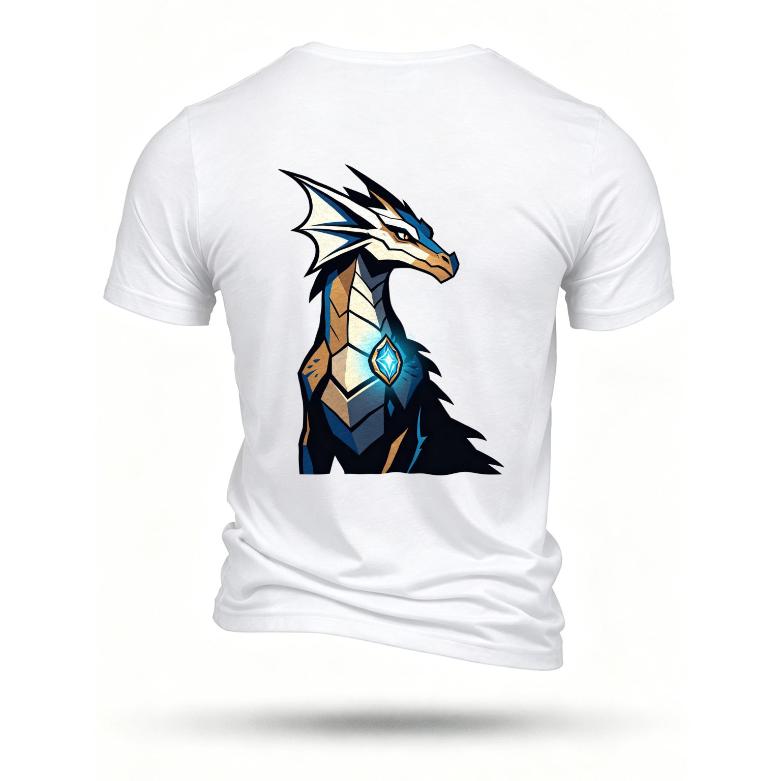 White T-shirt, back print