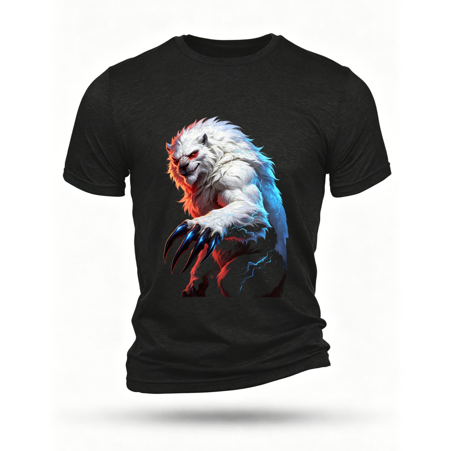 Black T-shirt, front print