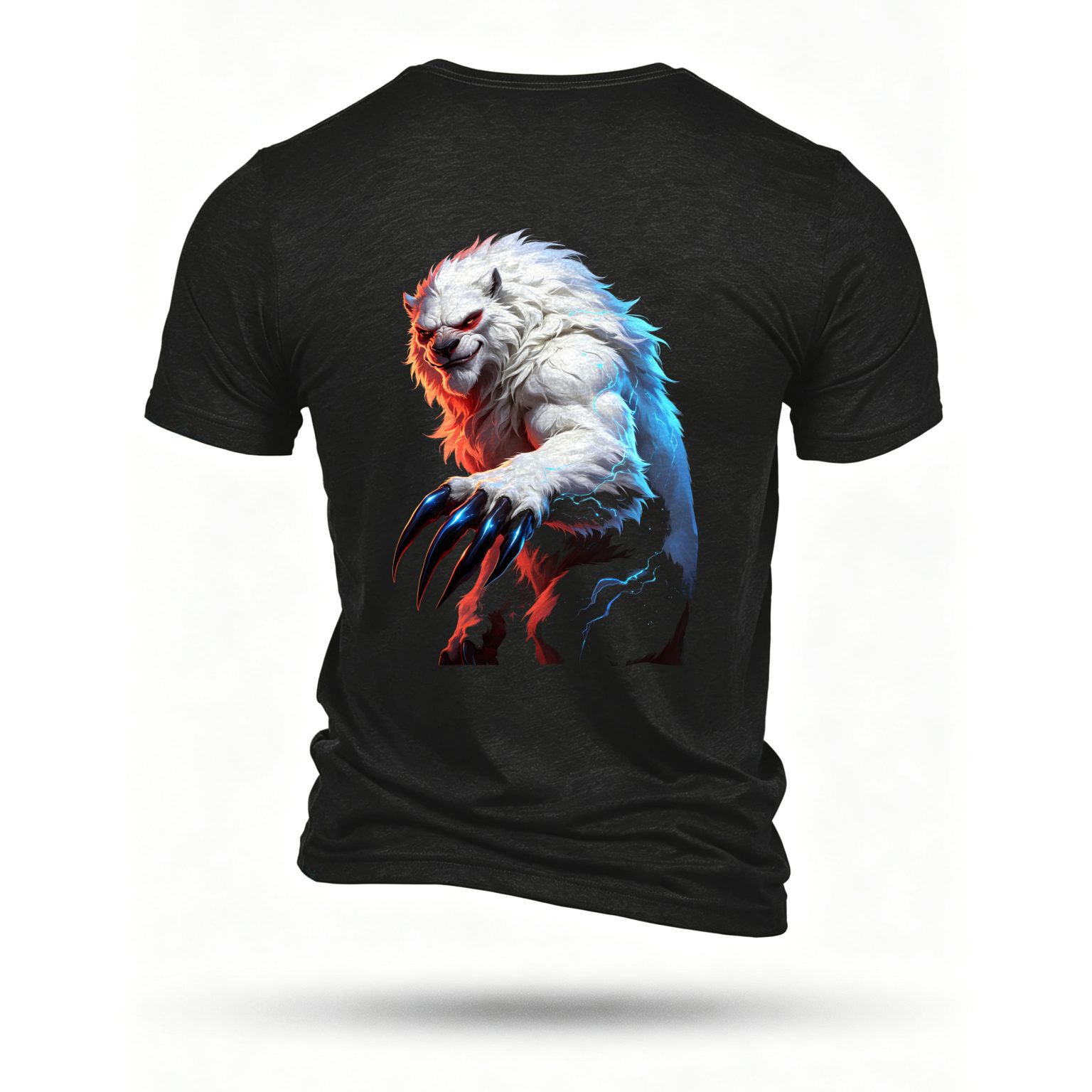 Black T-shirt, back print