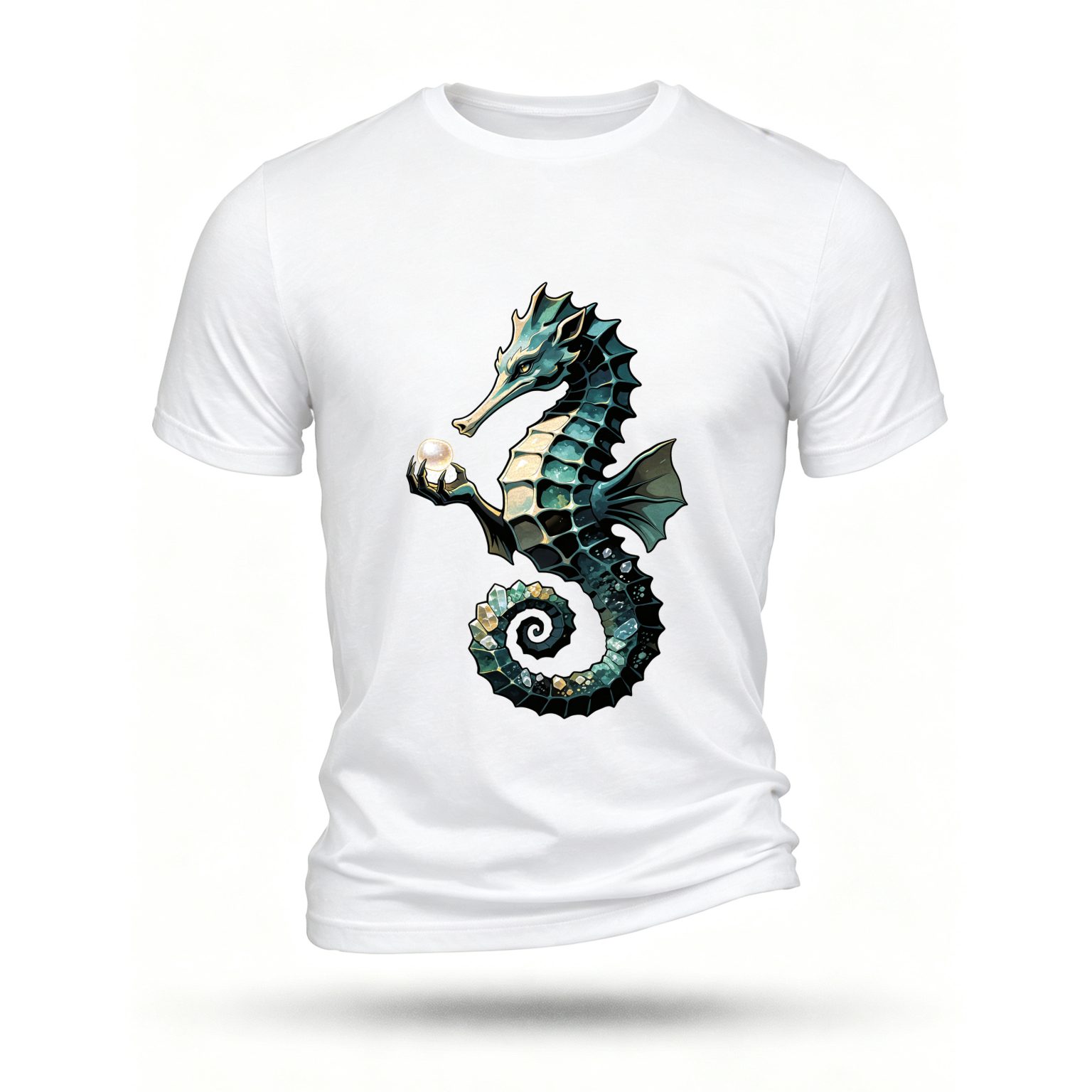 White T-shirt, front print