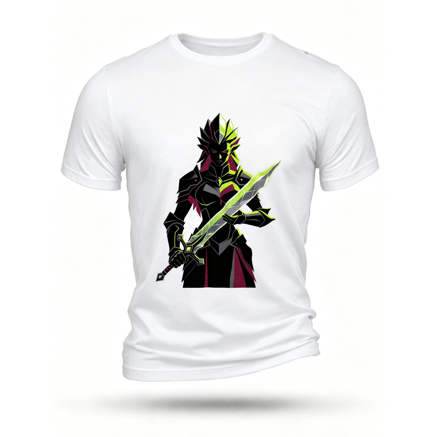 White T-shirt, front print