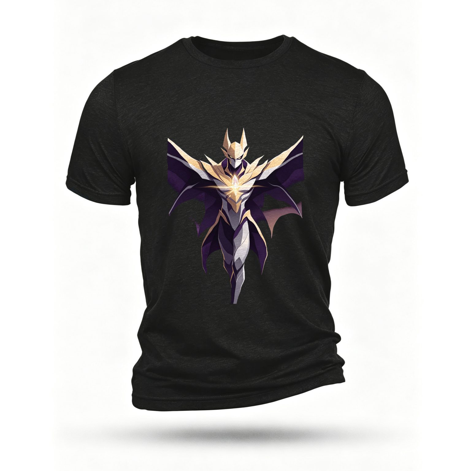 Black T-shirt, front print