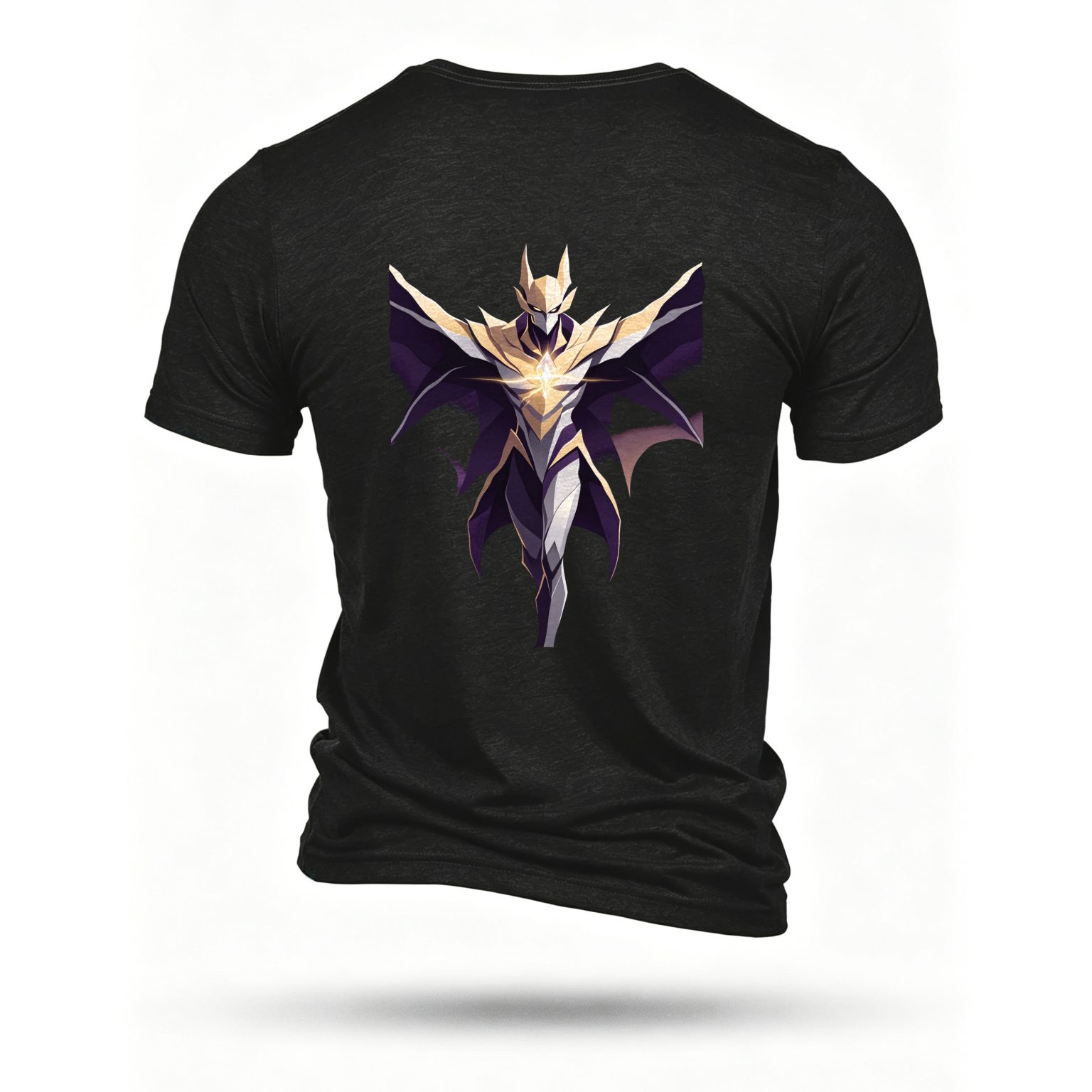 Black T-shirt, back print