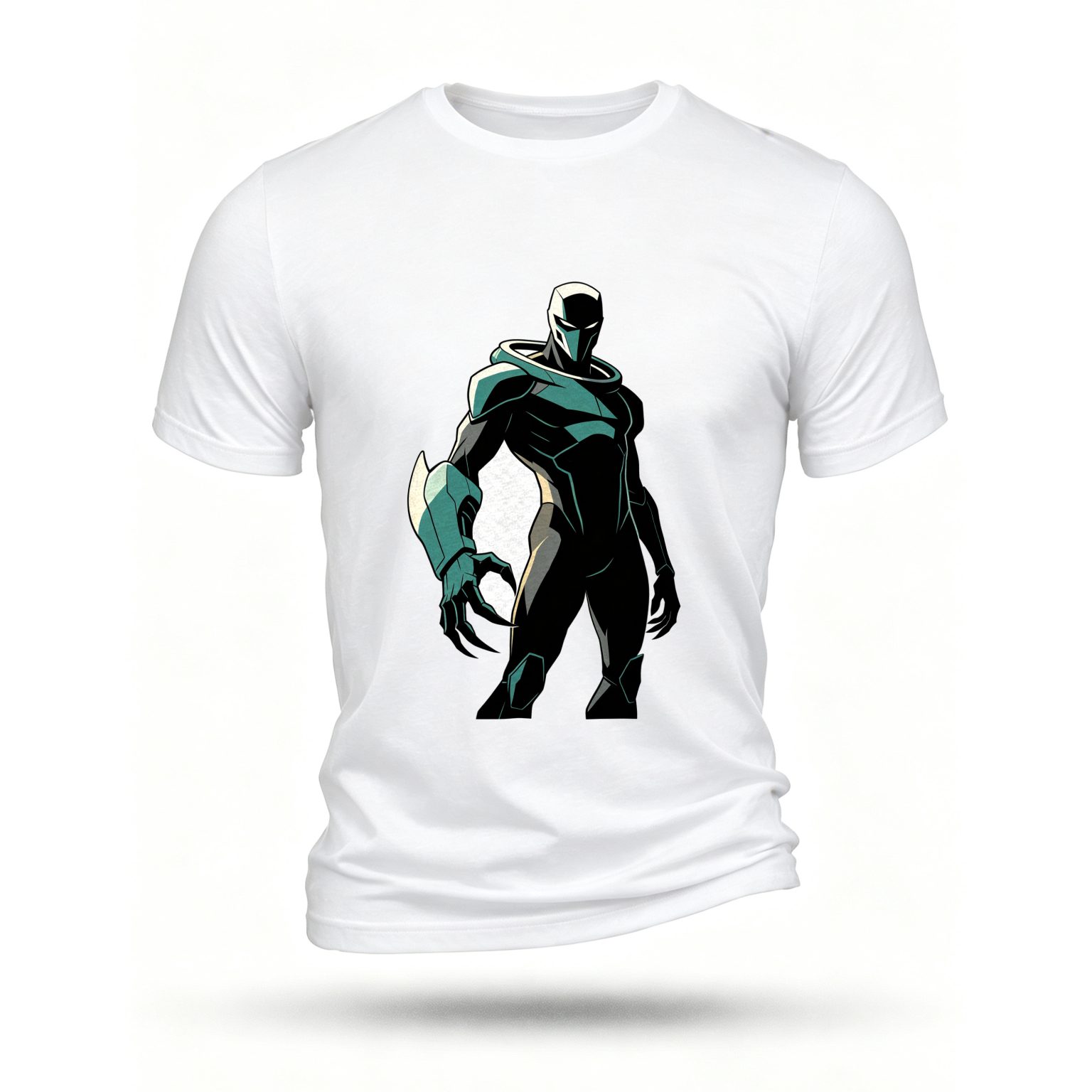 White T-shirt, front print