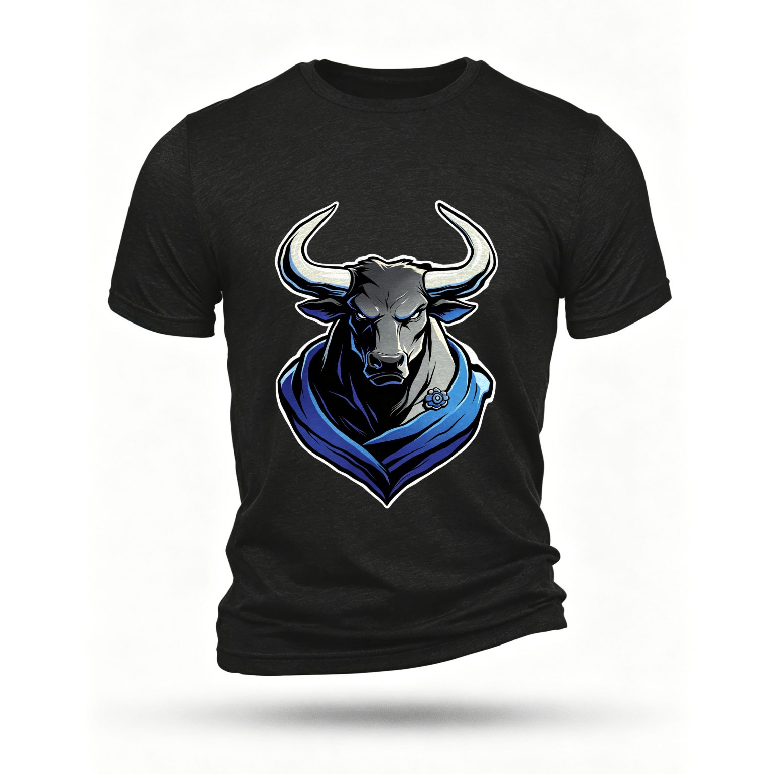 Black T-shirt, front print