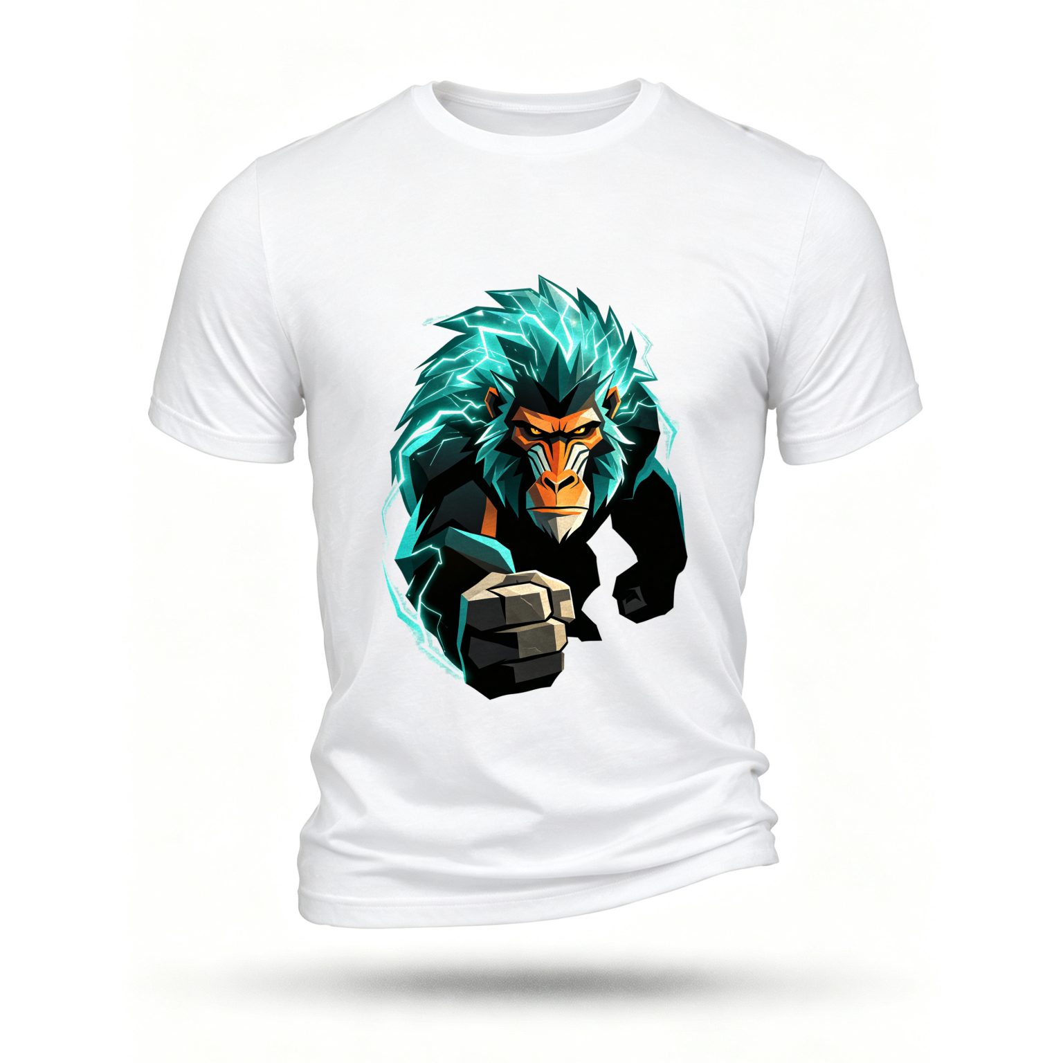 White T-shirt, front print