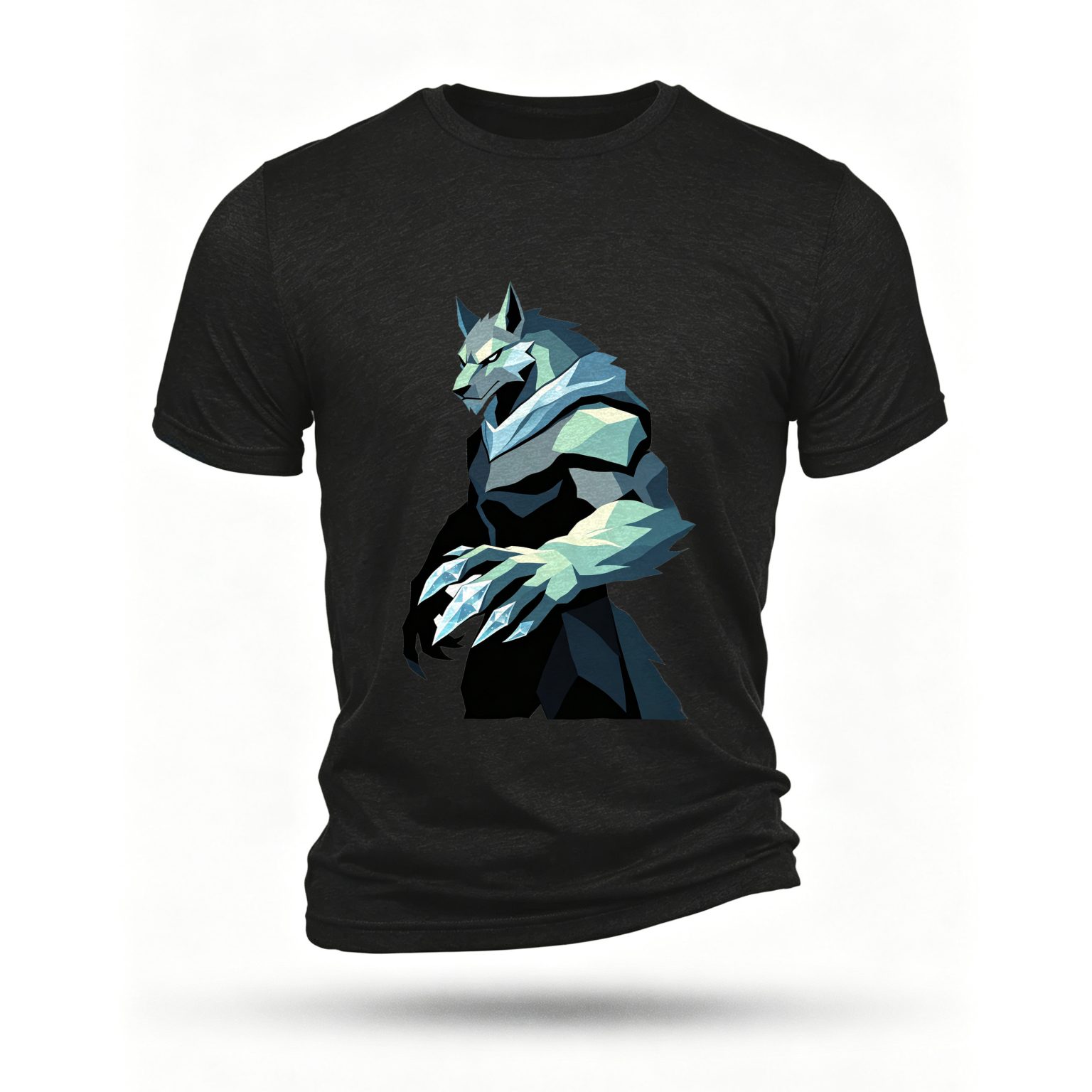 Black T-shirt, front print