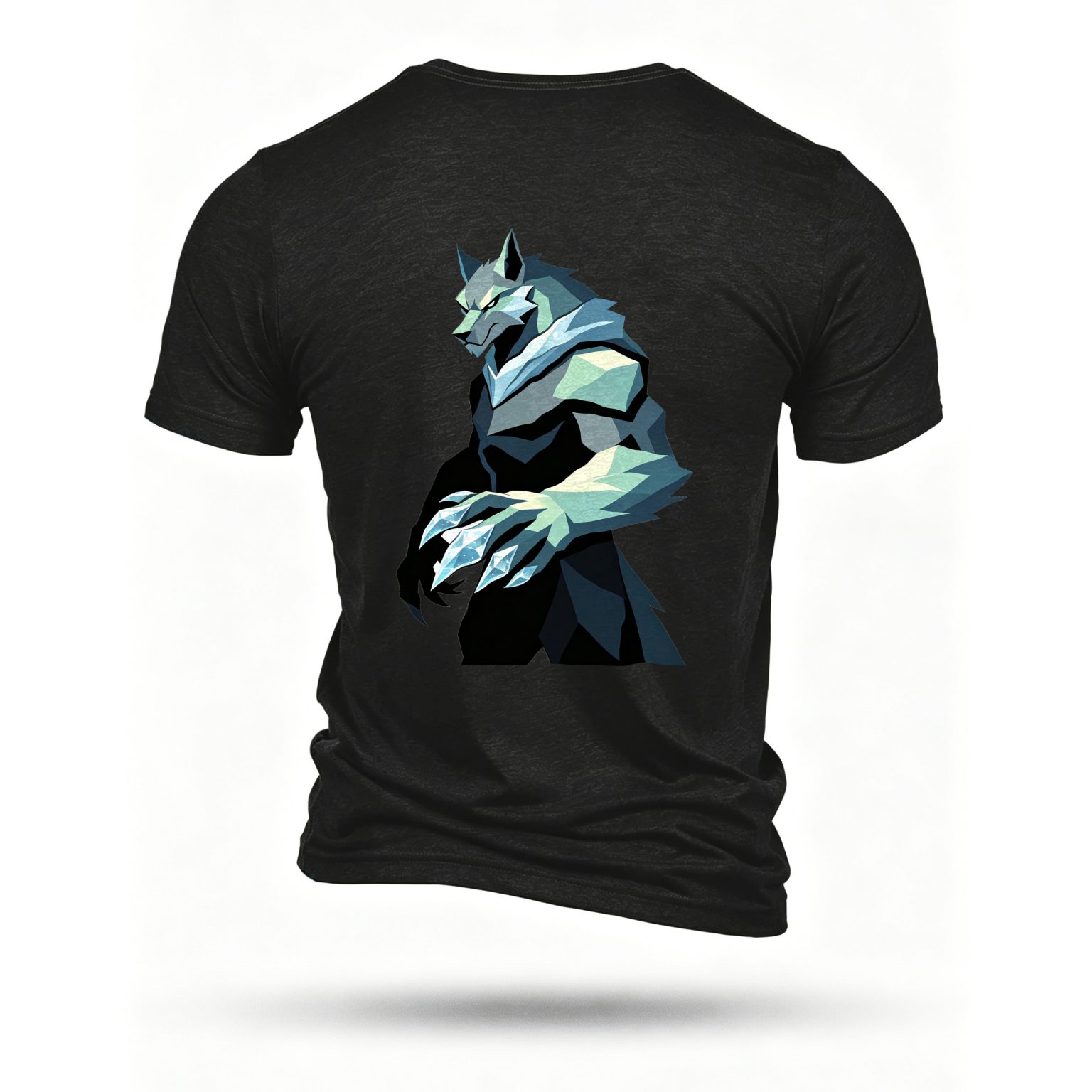 Black T-shirt, back print