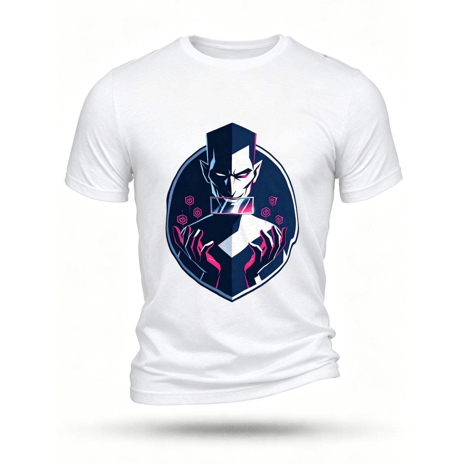 White T-shirt, front print