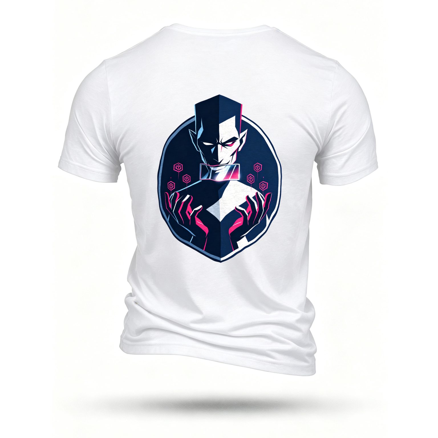 White T-shirt, back print