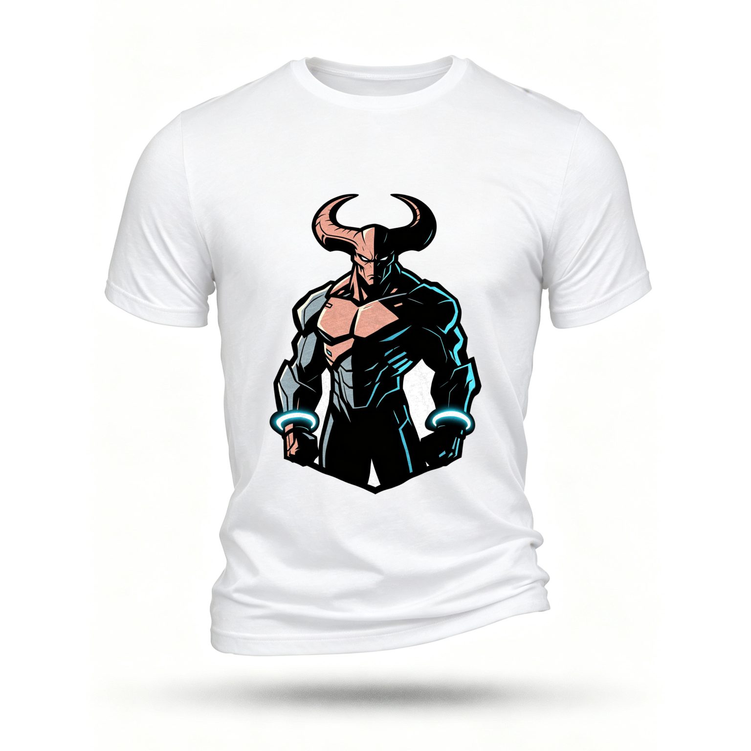White T-shirt, front print