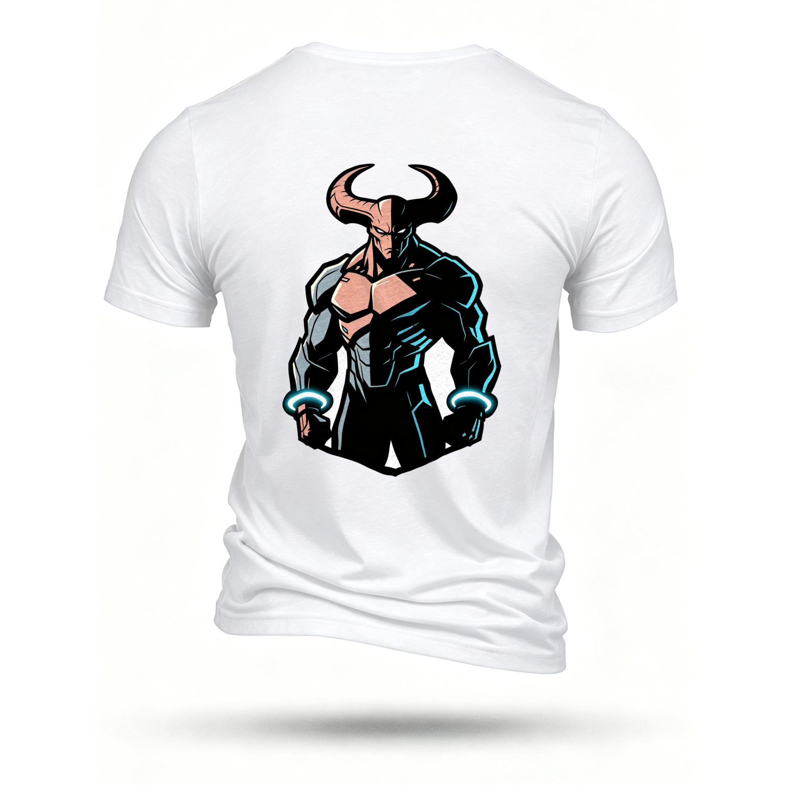 White T-shirt, back print
