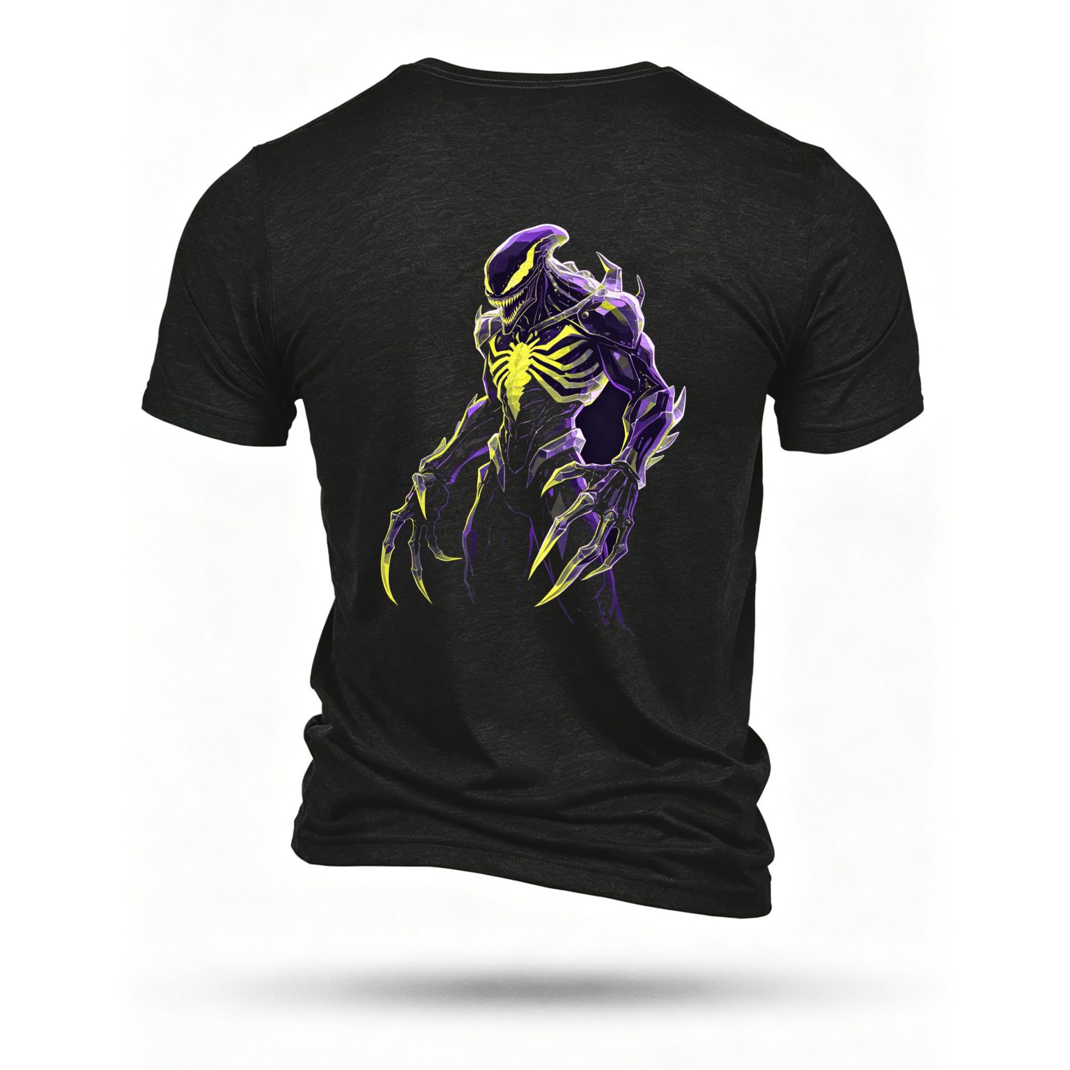 Black T-shirt, back print