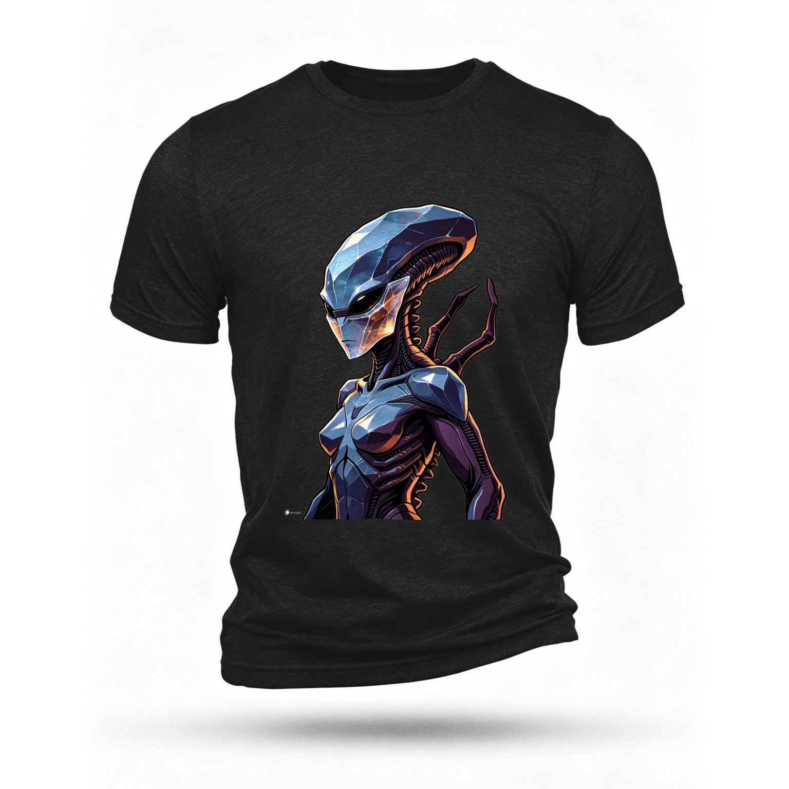 Black T-shirt, front print