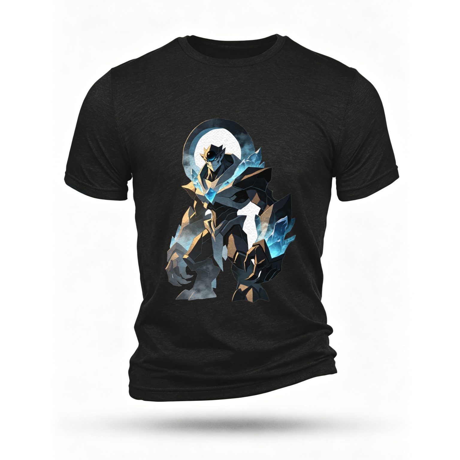 Black T-shirt, front print