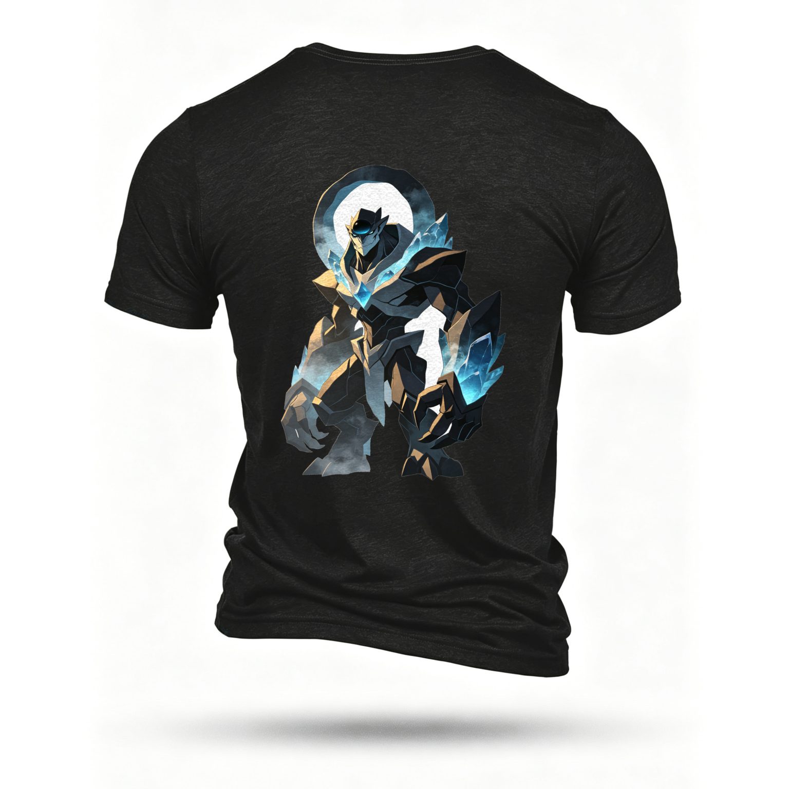 Black T-shirt, back print