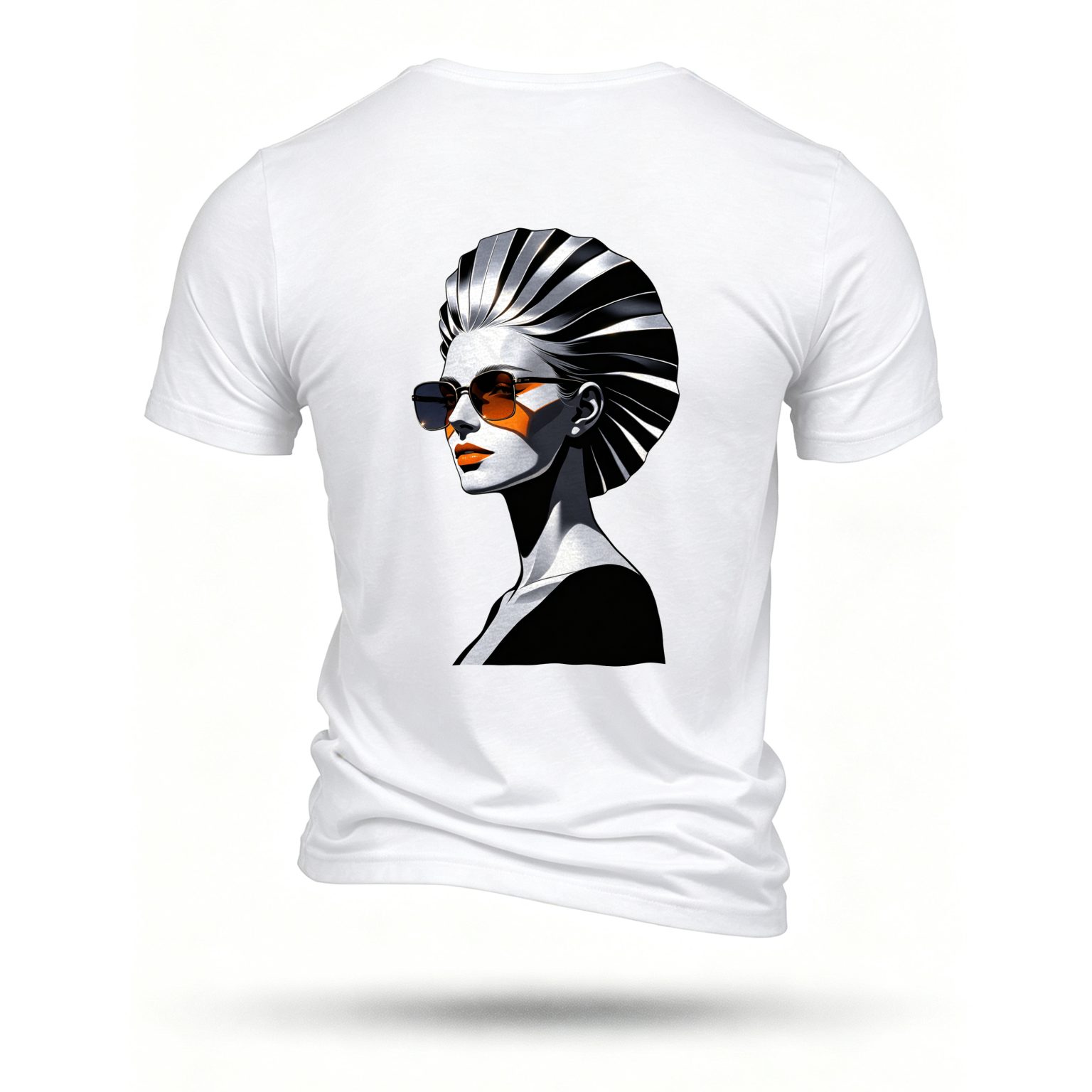 White T-shirt, back print