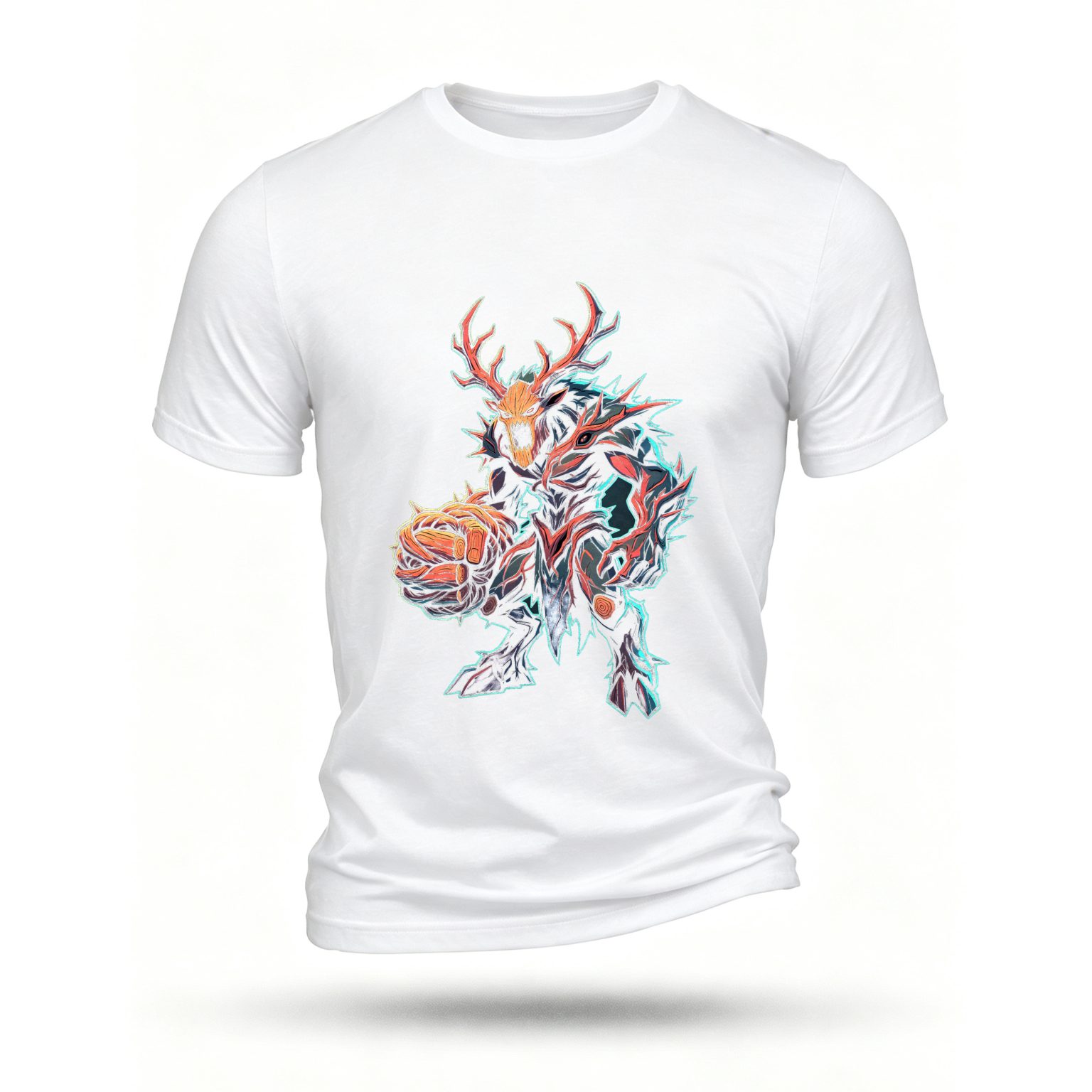 White T-shirt, front print