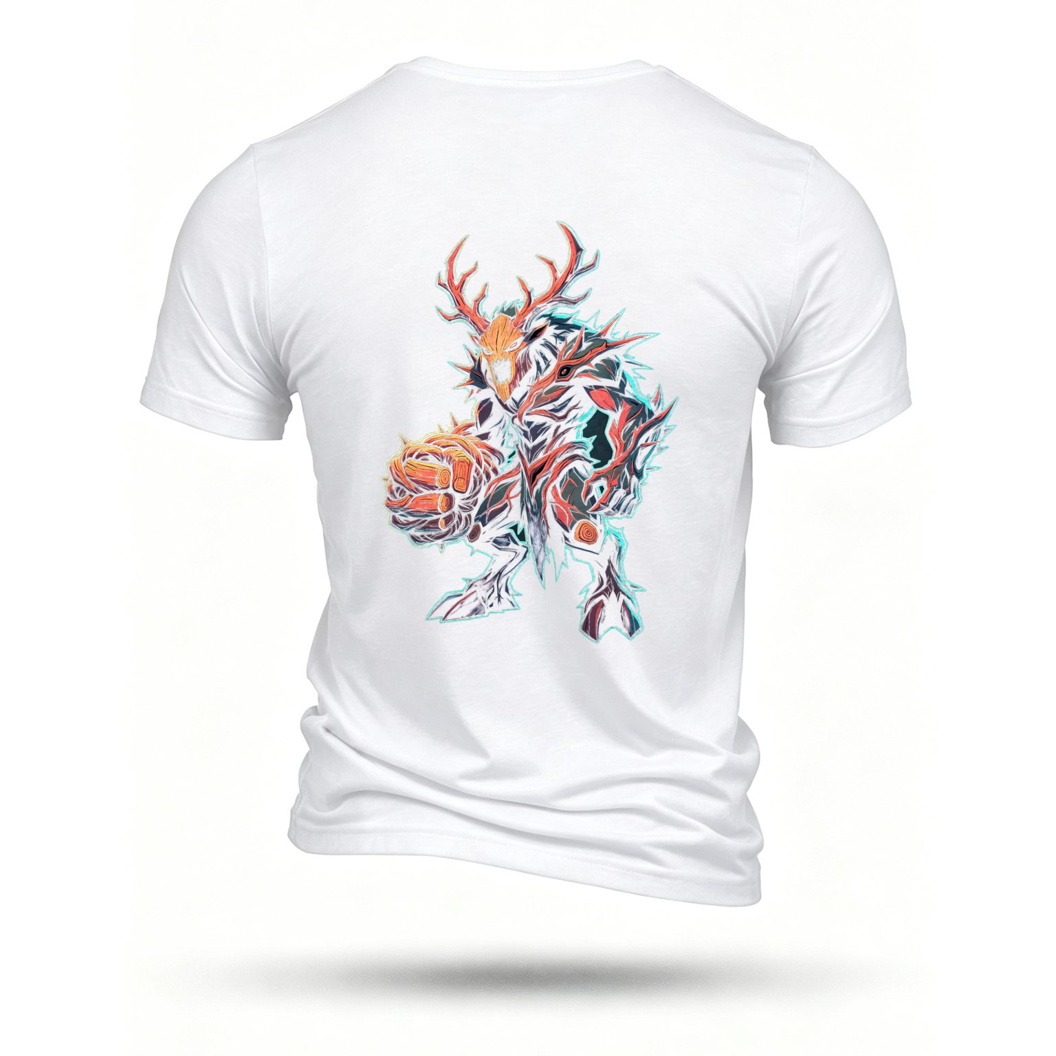 White T-shirt, back print
