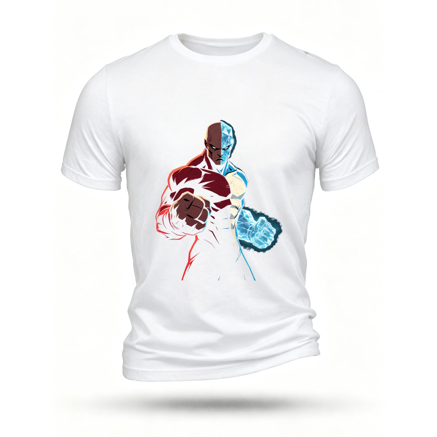 White T-shirt, front print