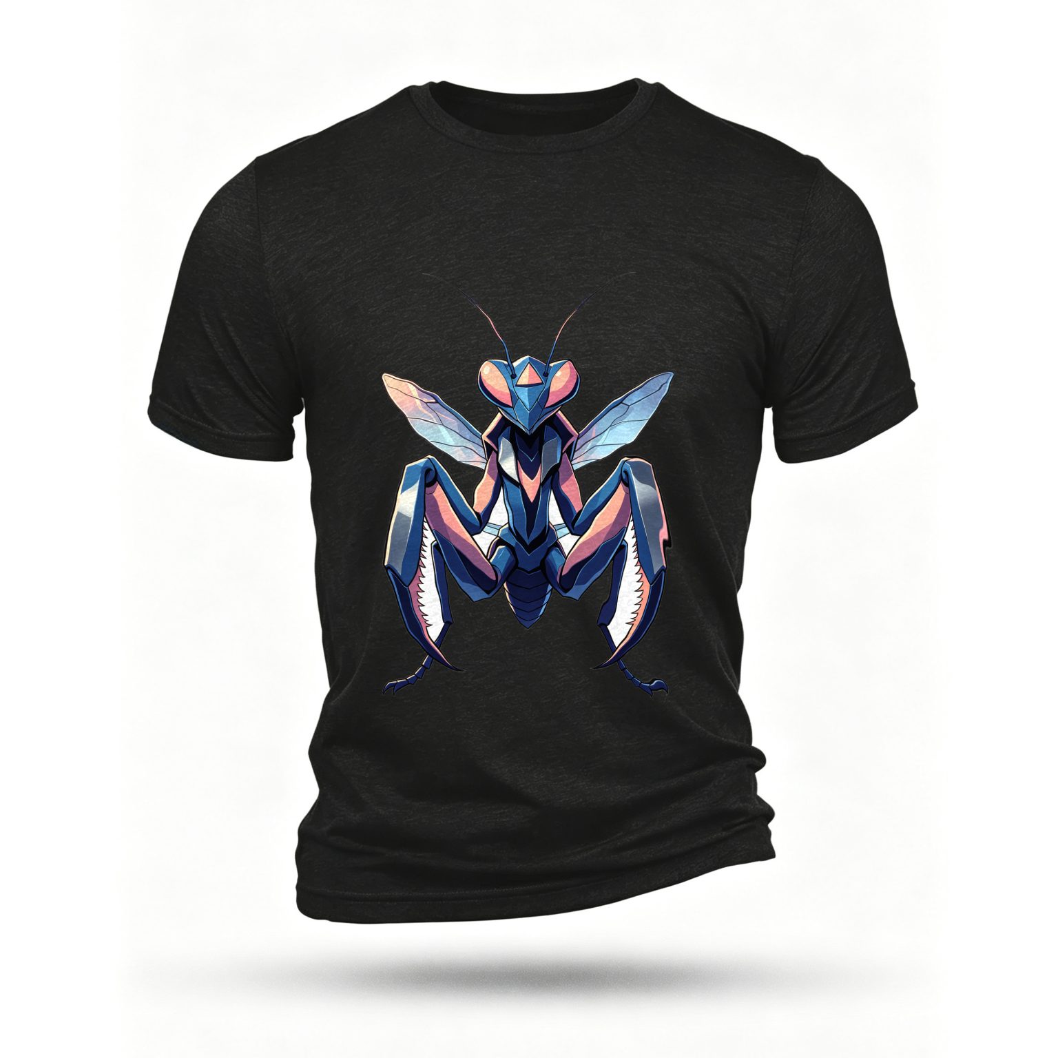 Black T-shirt, front print