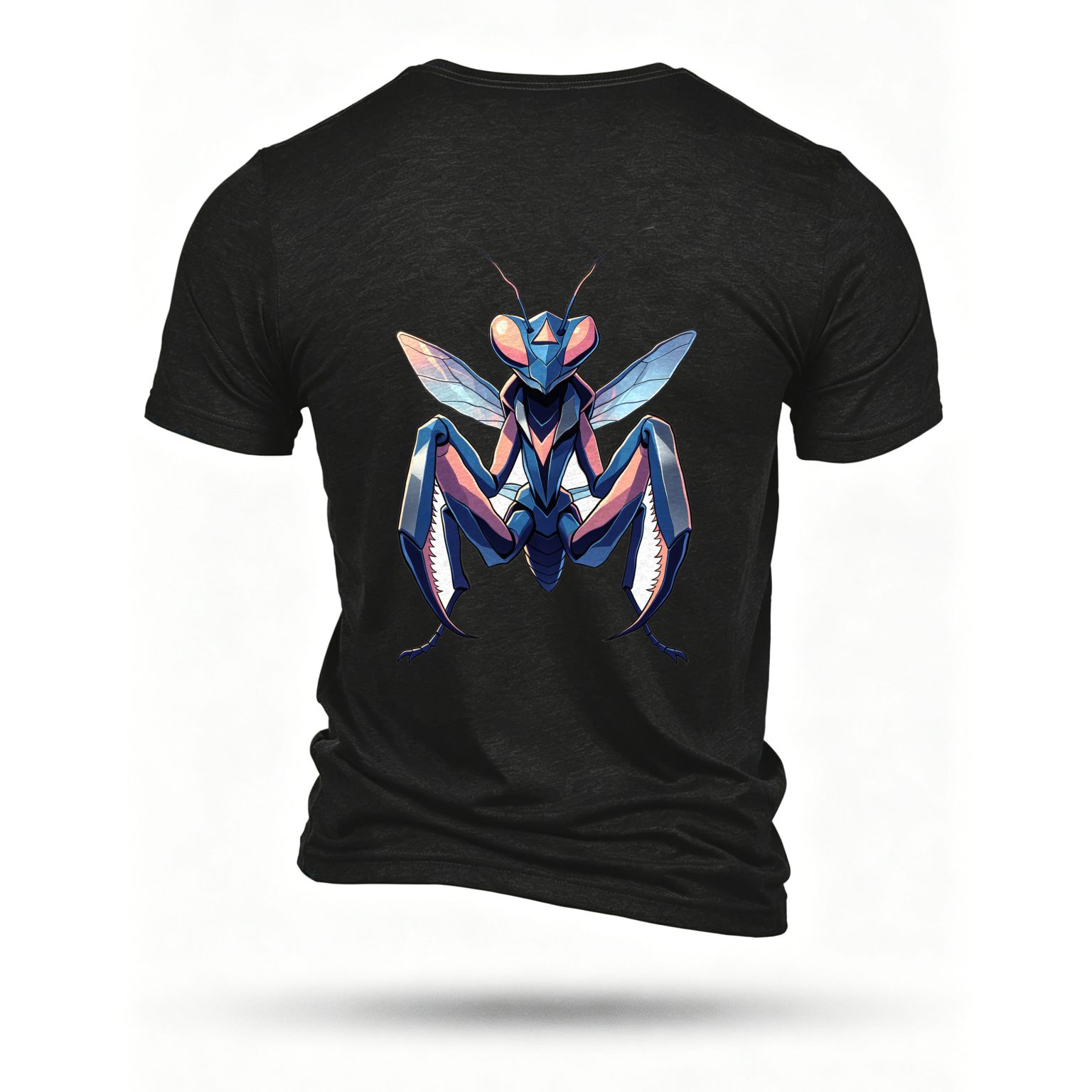 Black T-shirt, back print
