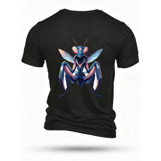 Black T-shirt, back print