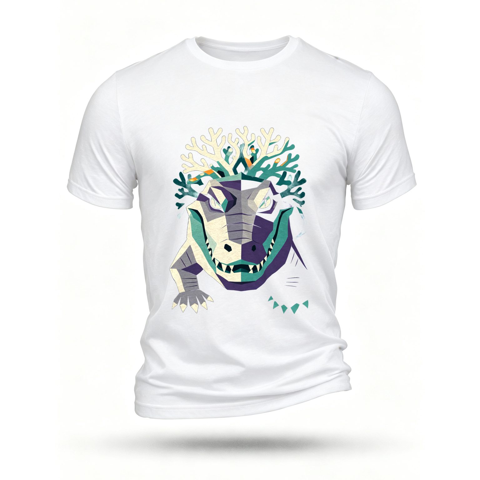 White T-shirt, front print