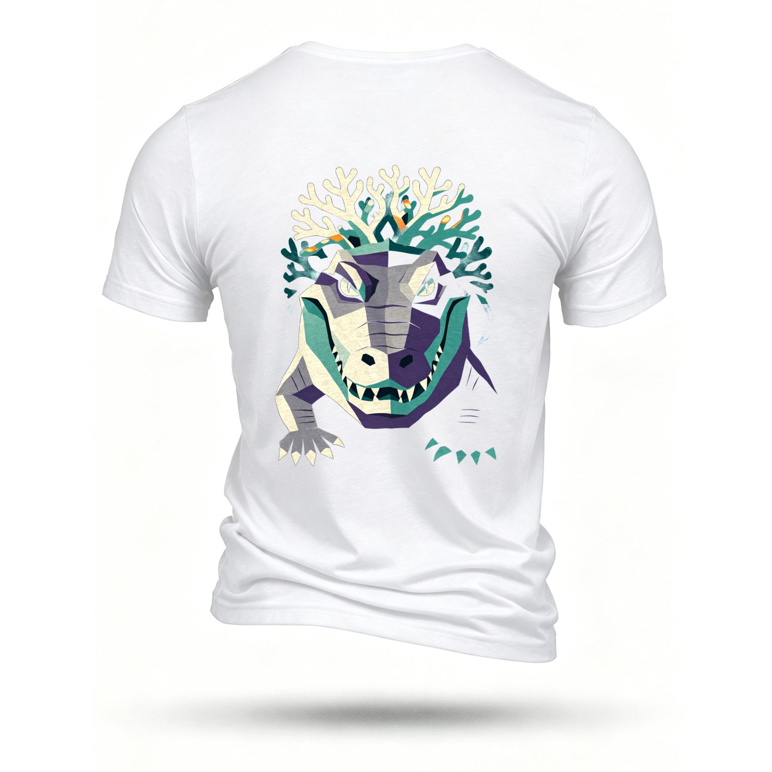 White T-shirt, back print