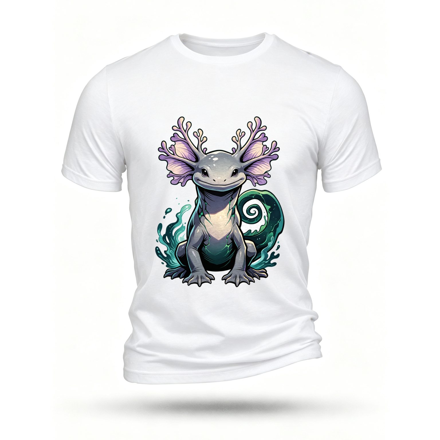 White T-shirt, front print