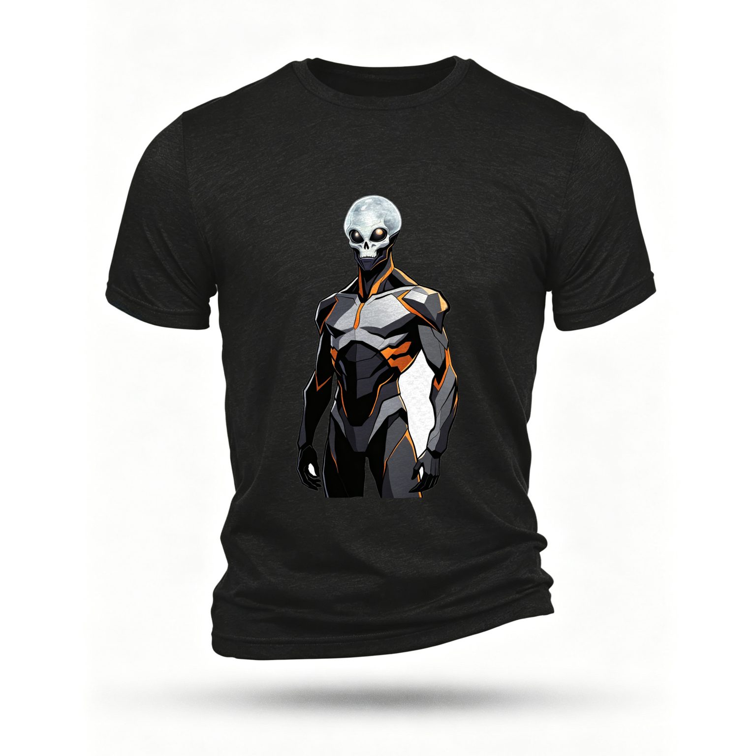 Black T-shirt, front print