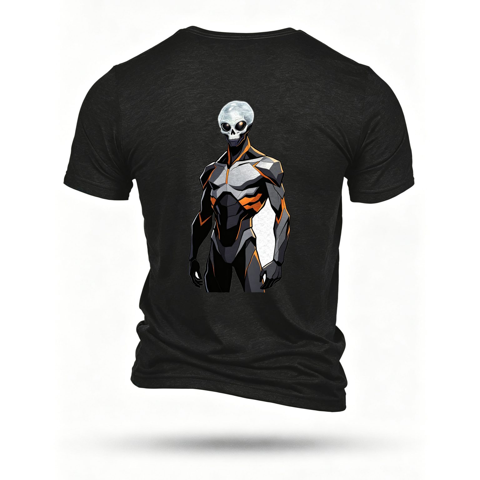 Black T-shirt, back print
