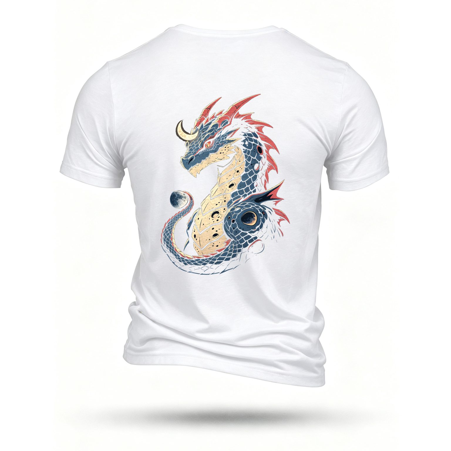 White T-shirt, back print