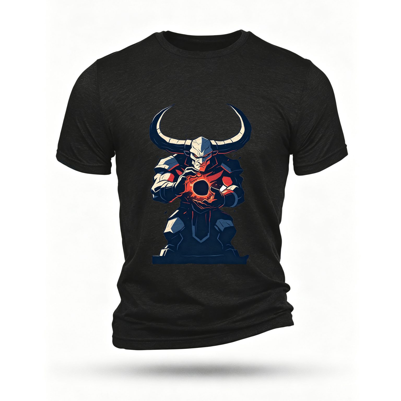 Black T-shirt, front print