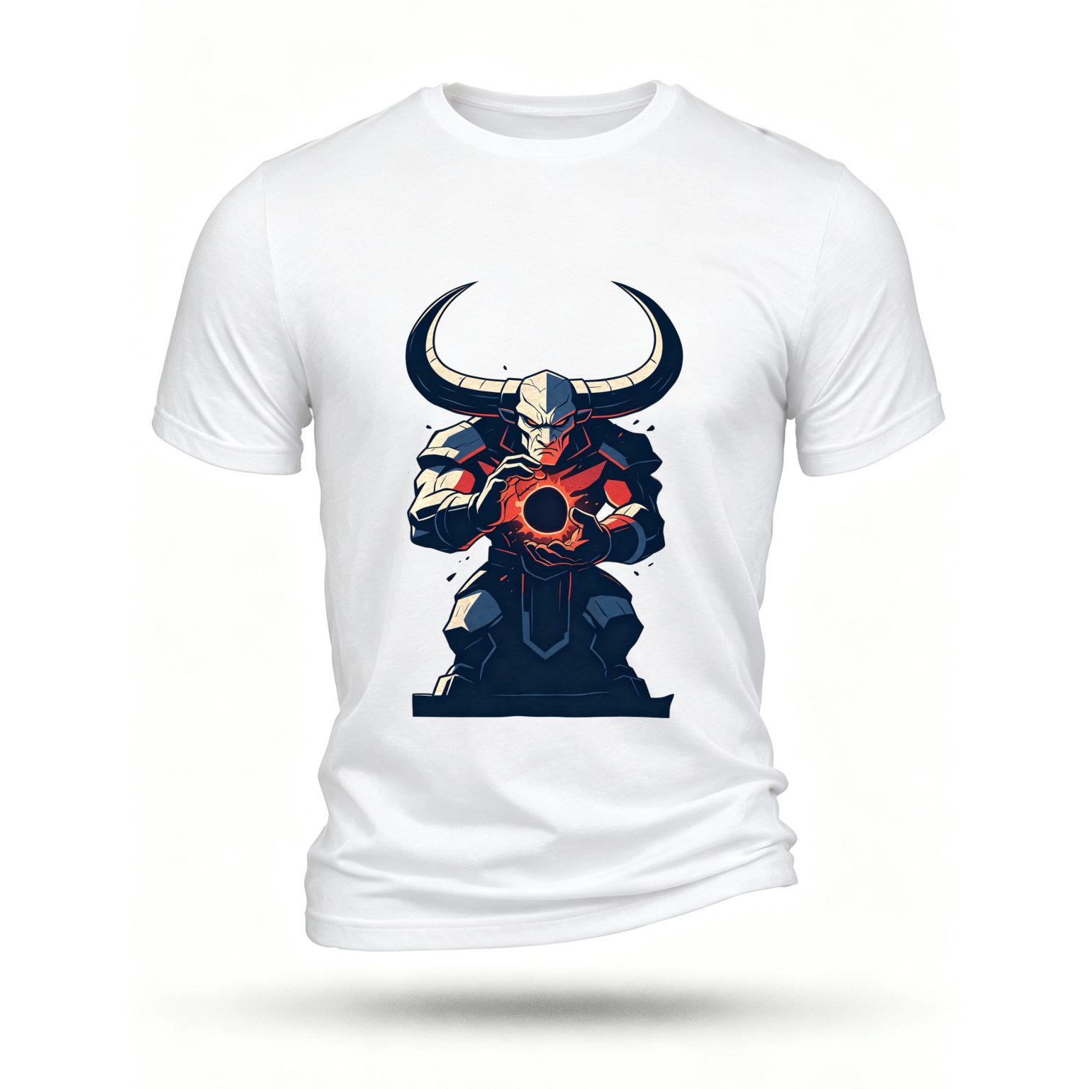 White T-shirt, front print
