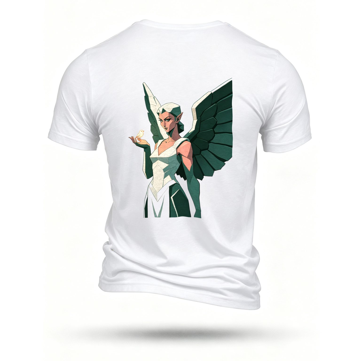 White T-shirt, back print