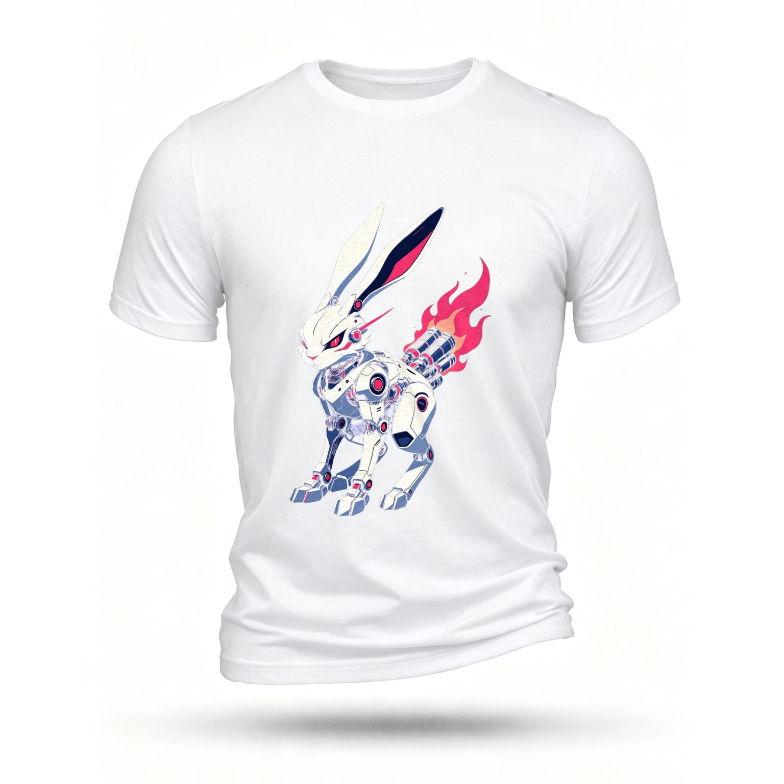 White T-shirt, front print