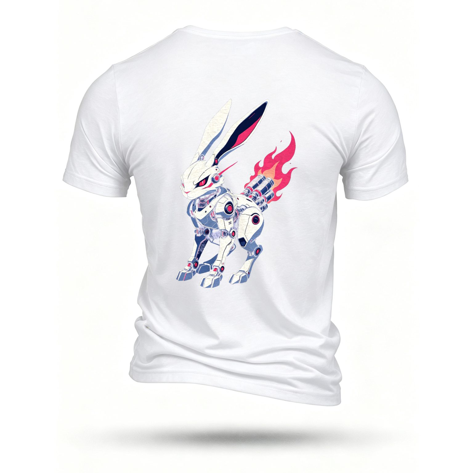 White T-shirt, back print