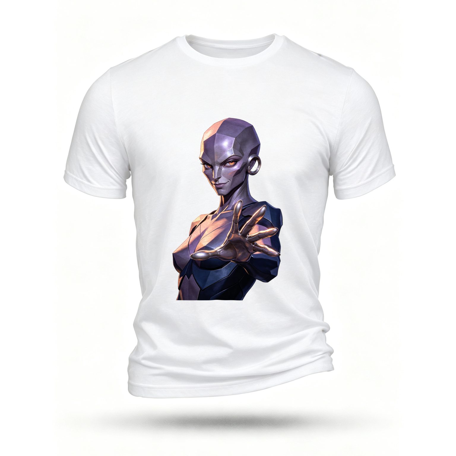 White T-shirt, front print