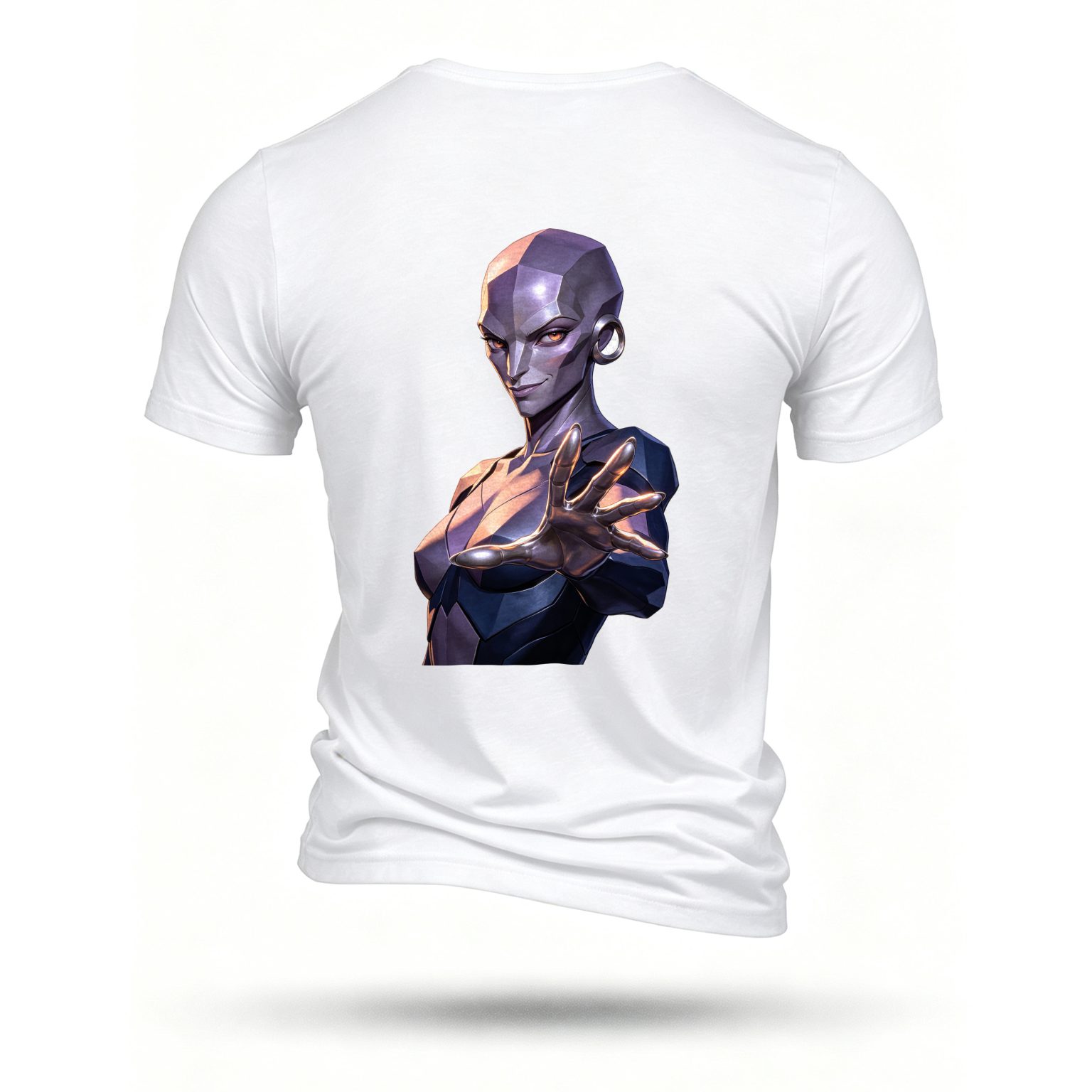 White T-shirt, back print
